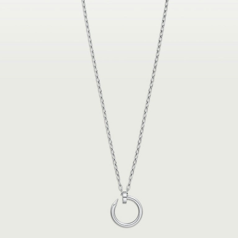 CARTIER NECKLACE PENDANT JUSTE UN CLOU WHITE GOLD