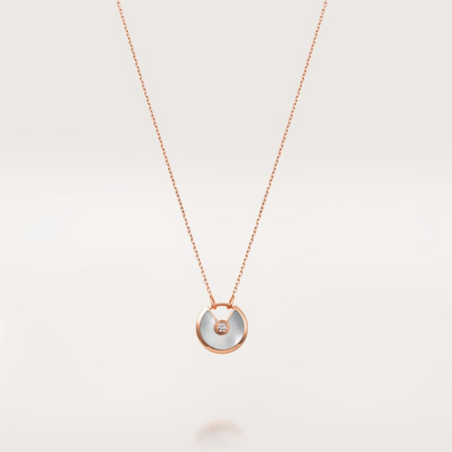 CARTIER AMULET NECKLACE MOTHER-OF-PEARL ROSE GOLD