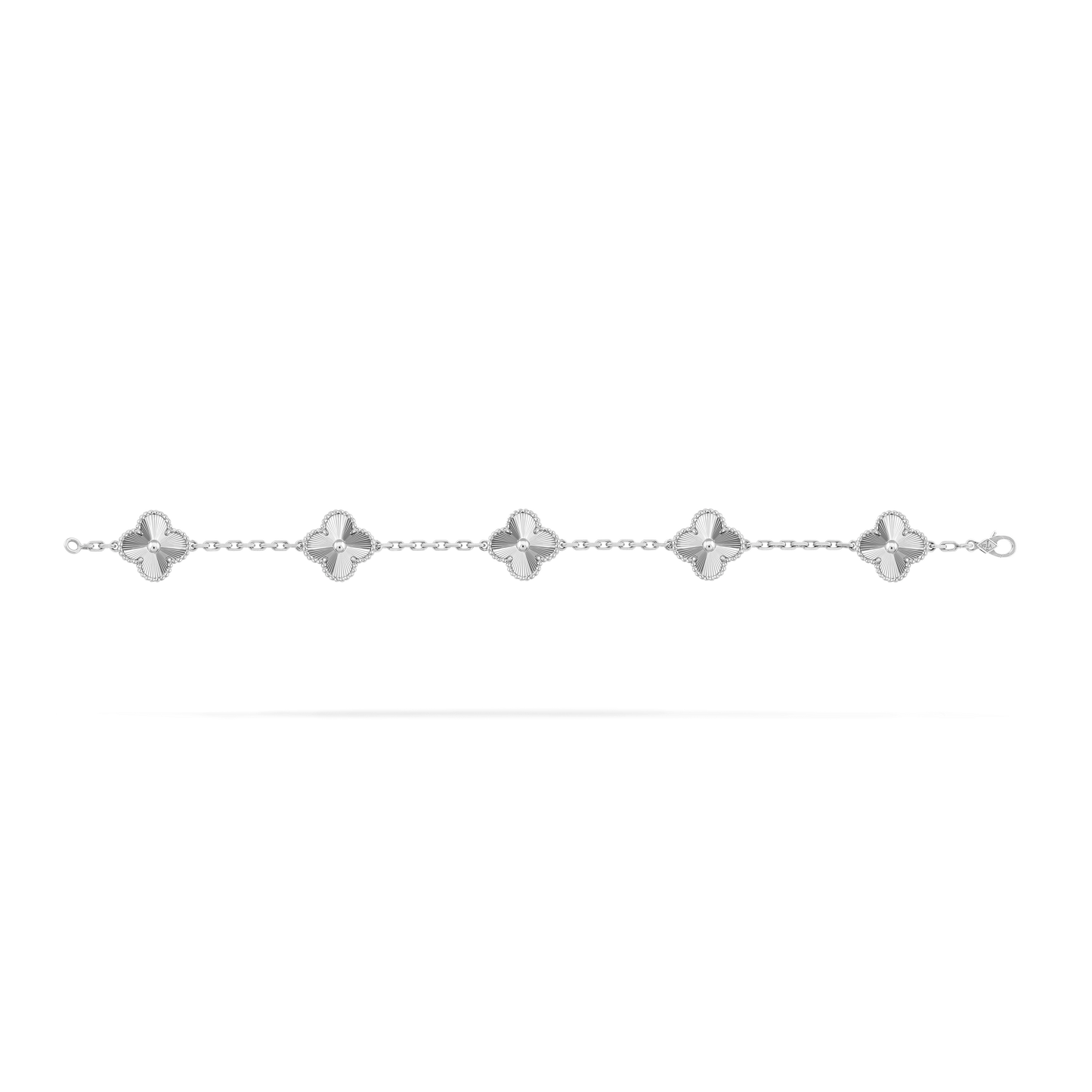 CURB CHAIN VAN CLEEF ALHAMBRA WHITE GOLD