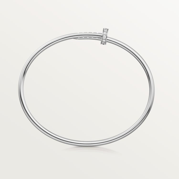 CARTIER JUSTE UN CLOU SMALL MODEL DIAMOND BRACELET IN WHITE GOLD