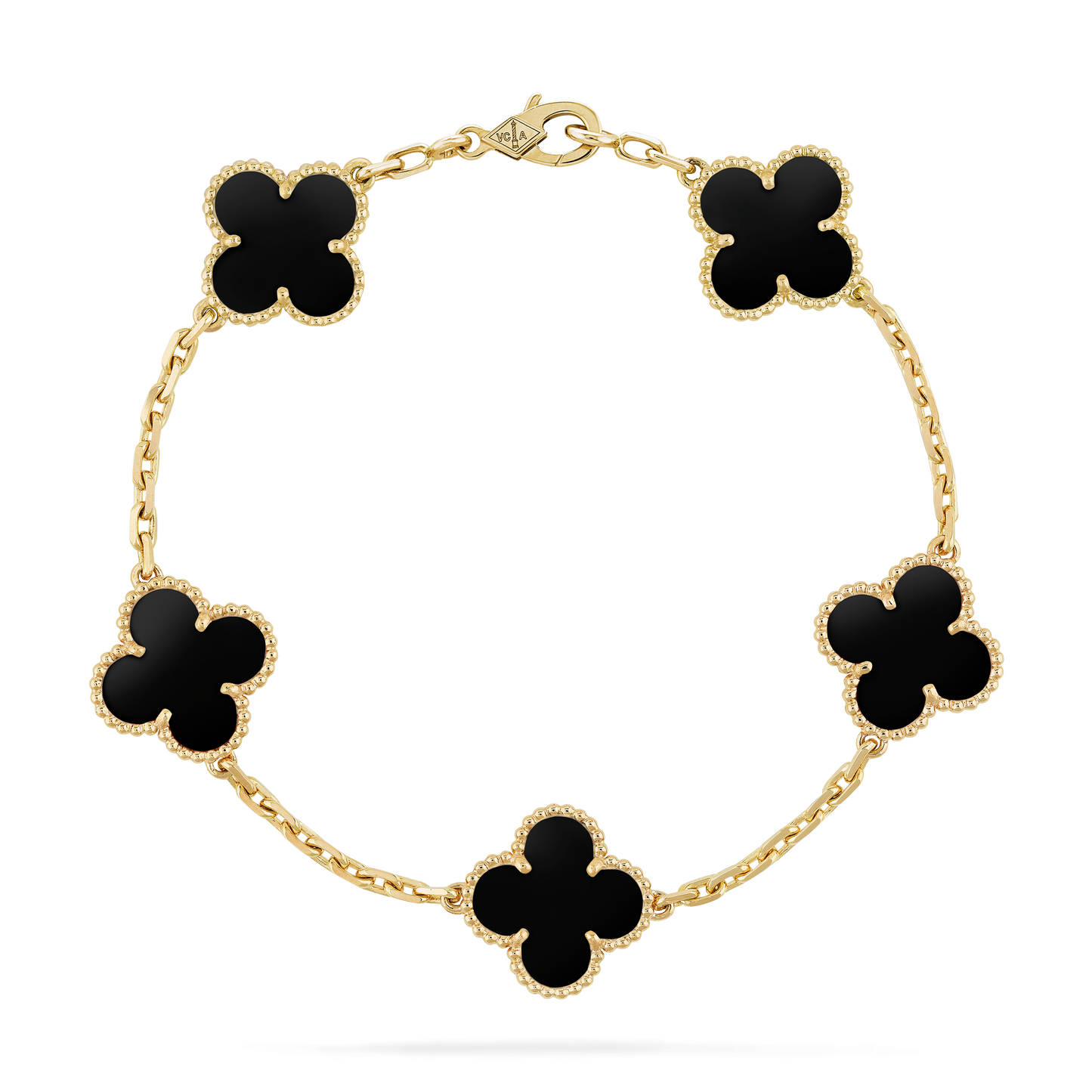 VAN CLEEF ALHAMBRA BLACK ONYX CURB CHAIN