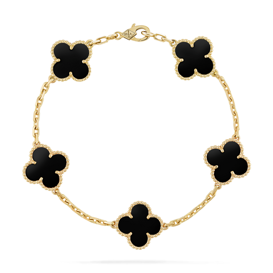 VAN CLEEF ALHAMBRA BLACK ONYX CURB CHAIN