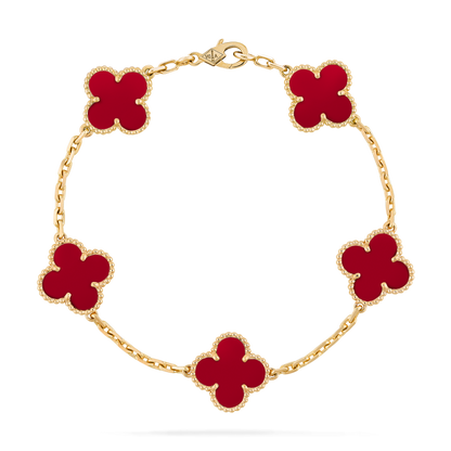 CURB CHAIN VAN CLEEF ALHAMBRA RED CARNELIAN