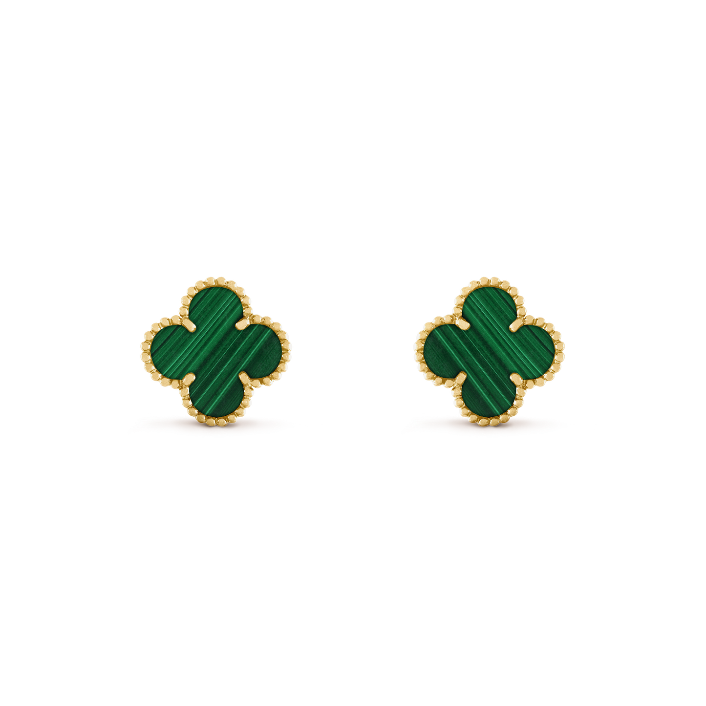 VINTAGE VAN CLEEF ALHAMBRA BUCKLE MALACHITE GREEN