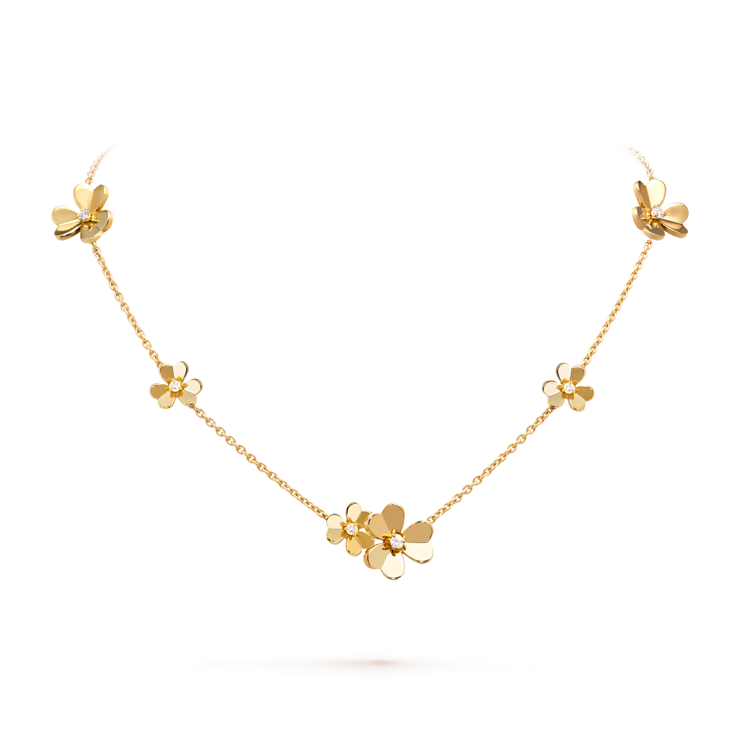 FRIVOLOUS 9 GOLD FLOWER NECKLACE