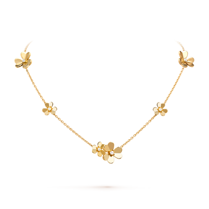 FRIVOLOUS 9 GOLD FLOWER NECKLACE