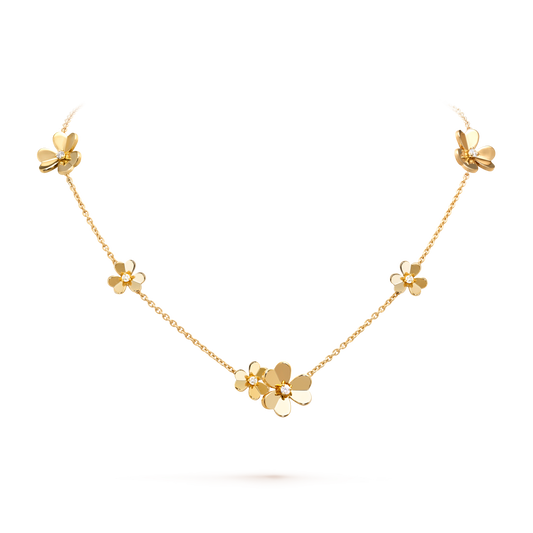 FRIVOLOUS 9 GOLD FLOWER NECKLACE