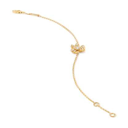 VAN CLEEF FRIVOLE MINI CURB CHAIN WHITE GOLD