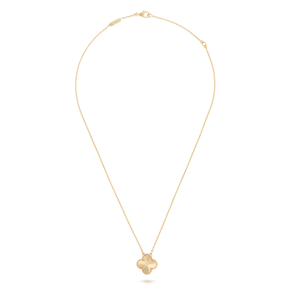 VINTAGE ALHAMBRA GOLD PENDANT NECKLACE