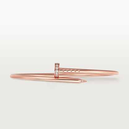 CARTIER JUSTE UN CLOU SMALL MODEL DIAMOND BRACELET IN ROSE GOLD