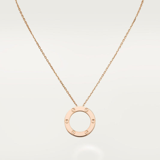 CARTIER ROSE GOLD LOVE PENDANT NECKLACE