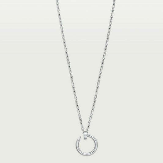 CARTIER NECKLACE PENDANT JUSTE UN CLOU WHITE GOLD