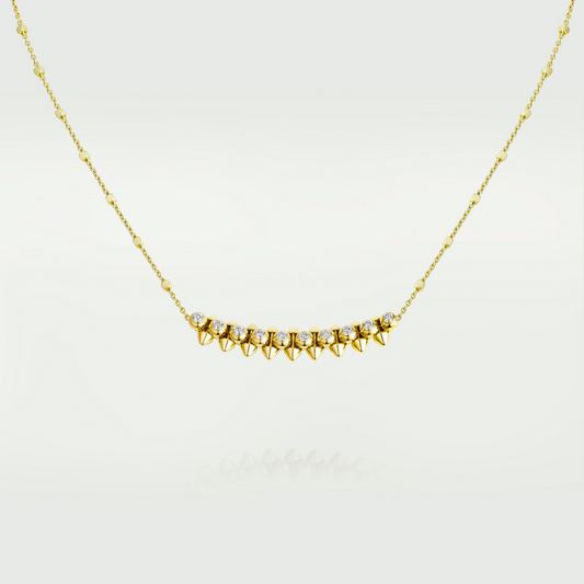 CARTIER CLASH DIAMONDS GOLD NECKLACE