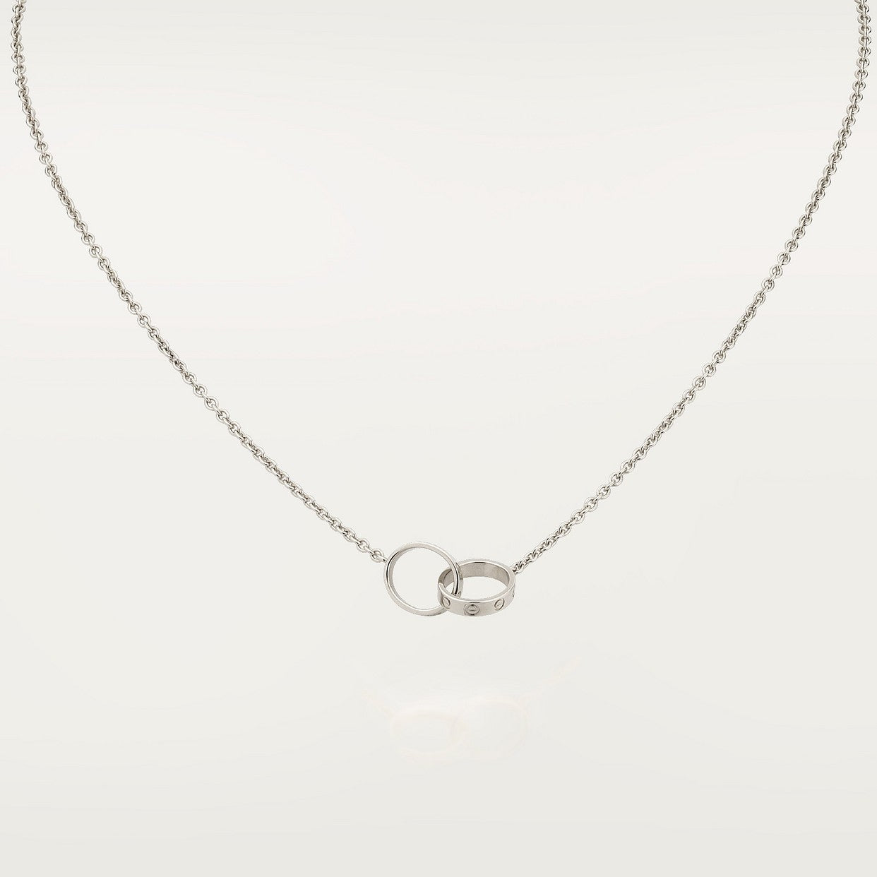 CARTIER LOVE PENDANT NECKLACE WHITE GOLD