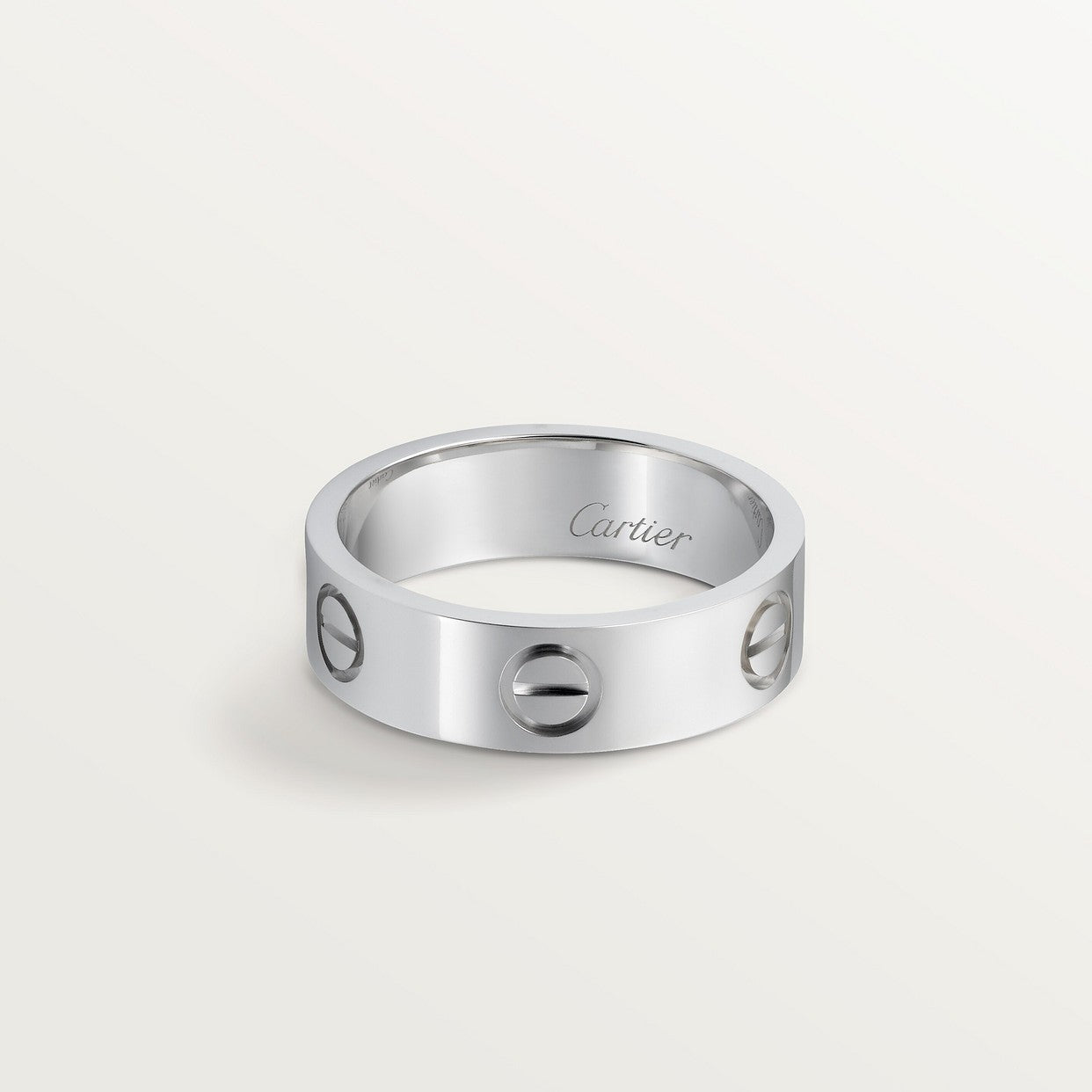 CARTIER LOVE CLASSIC WHITE GOLD RING