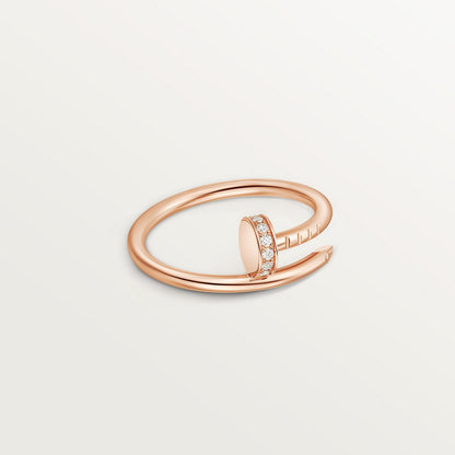 CARTIER RING JUSTE UN CLOU PETIT MODEL DIAMONDS ROSE GOLD