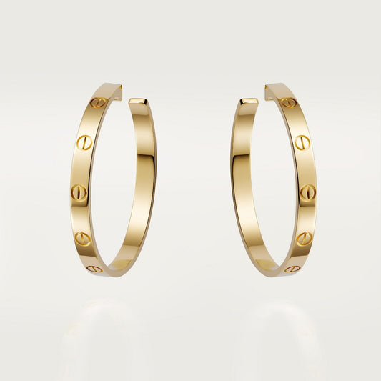 CARTIER LOVE CREEOLES GOLD BUCKLE
