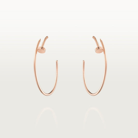 CARTIER STUD HOOP BUCKLE LARGE ROSE GOLD MODEL