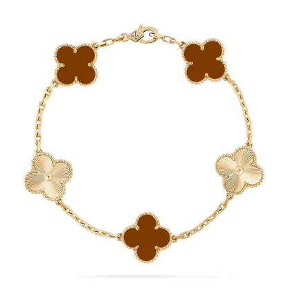 CURMETTE VAN CLEEF ALHAMBRA GOLD RED CARNELIAN