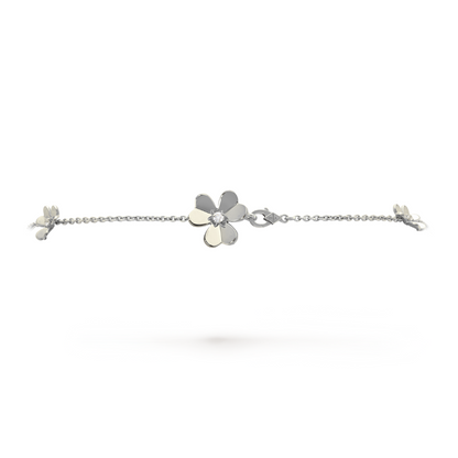 FRIVOLOUS 9 FLOWER NECKLACE WHITE GOLD