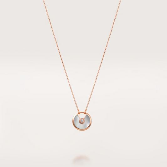 CARTIER AMULET NECKLACE MOTHER-OF-PEARL ROSE GOLD
