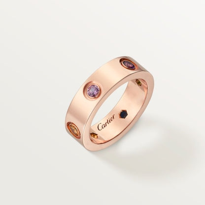 CARTIER LOVE DIAMOND COLORS ROSE GOLD RING