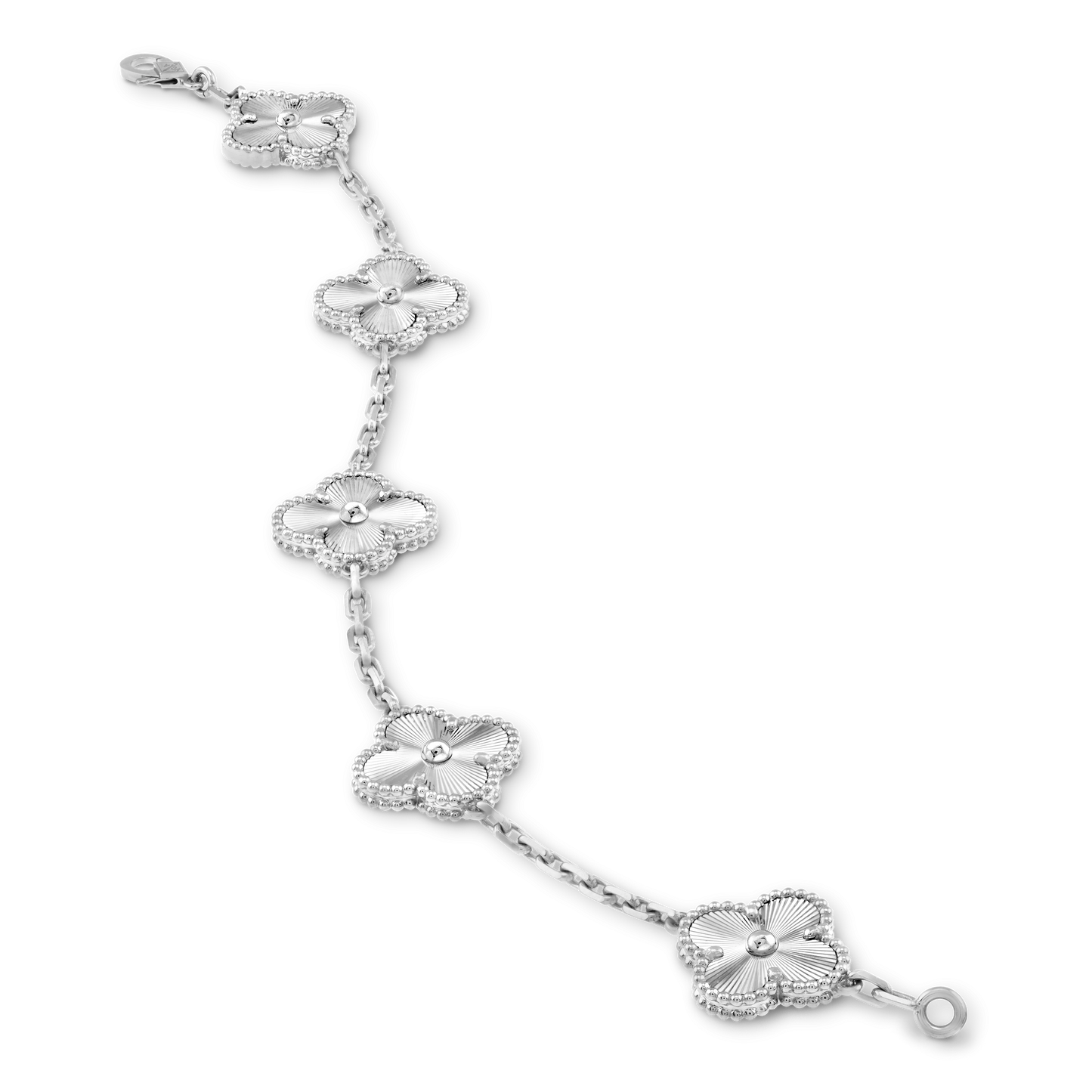 CURB CHAIN VAN CLEEF ALHAMBRA WHITE GOLD