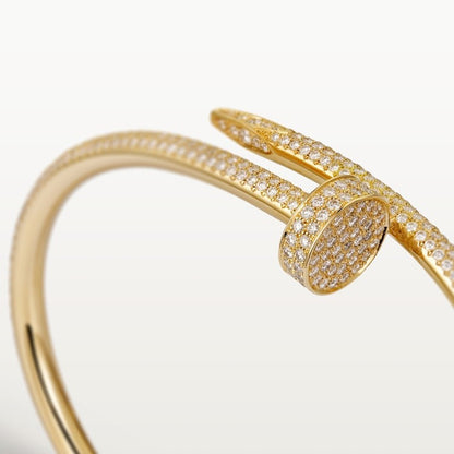CARTIER JUSTE UN STUL BRACELET CLASSIC SEMI PAVÉ GOLD