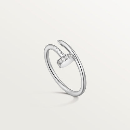 CARTIER JUSTE UN CLOU PETIT MODEL DIAMONDS WHITE GOLD RING