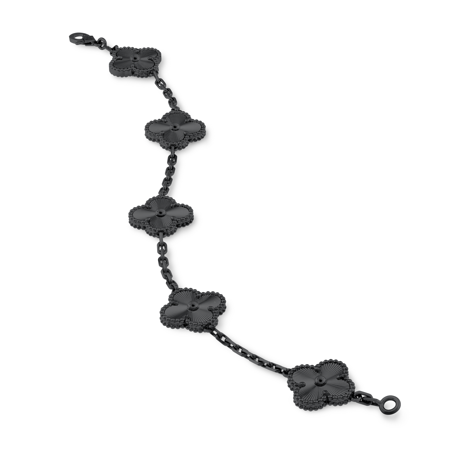 CURB CHAIN VAN CLEEF ALHAMBRA ALL BLACK