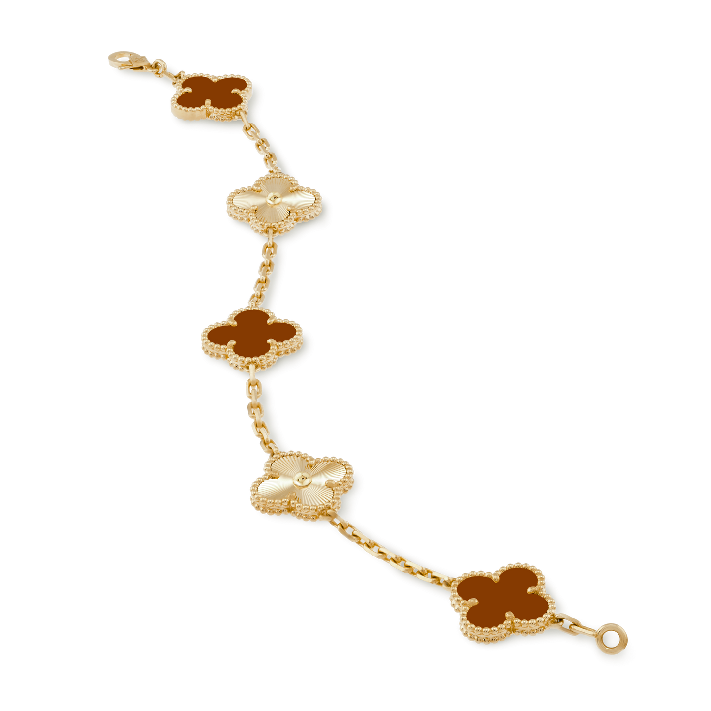 CURMETTE VAN CLEEF ALHAMBRA GOLD RED CARNELIAN