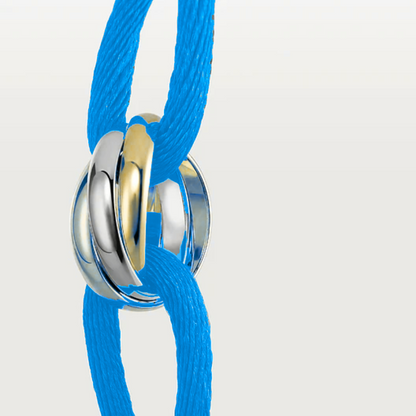 CARTIER TRINITY CORD BRACELET SKY BLUE