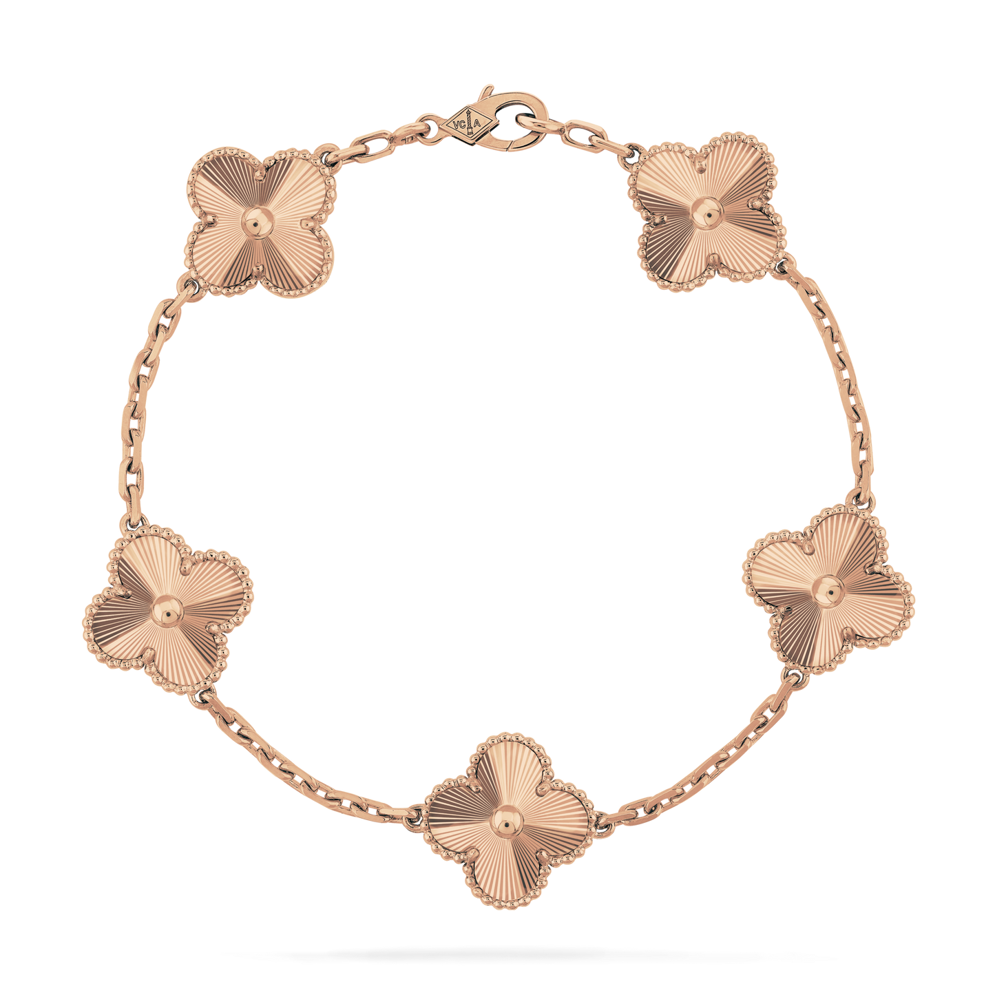 CURB CHAIN VAN CLEEF ALHAMBRA ROSE GOLD