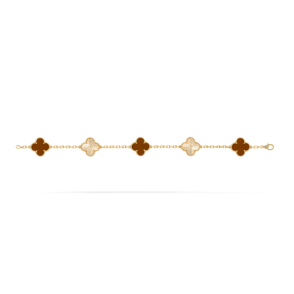 CURMETTE VAN CLEEF ALHAMBRA GOLD RED CARNELIAN