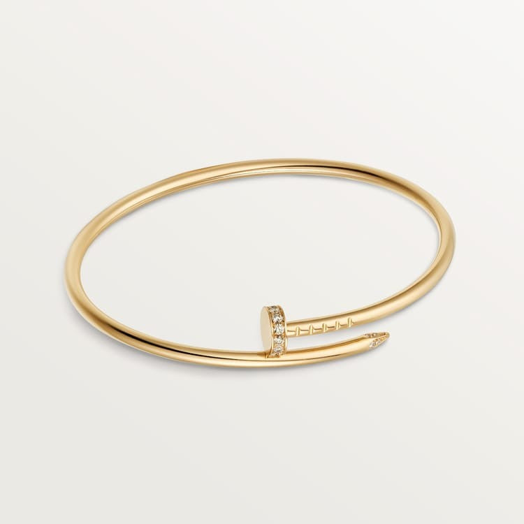 CARTIER JUSTE UN CLOU SMALL MODEL DIAMOND BRACELET IN GOLD