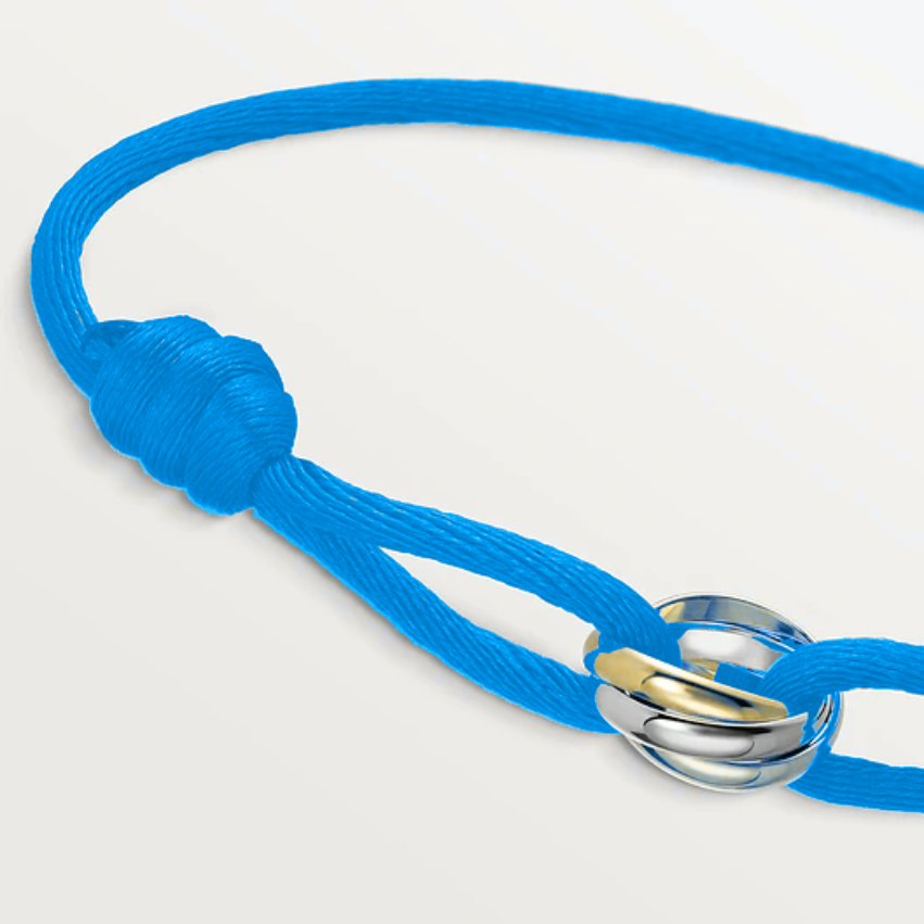 CARTIER TRINITY CORD BRACELET SKY BLUE