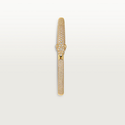 PANTHER BRACELET SMALL SEMI PAVÉ GOLD