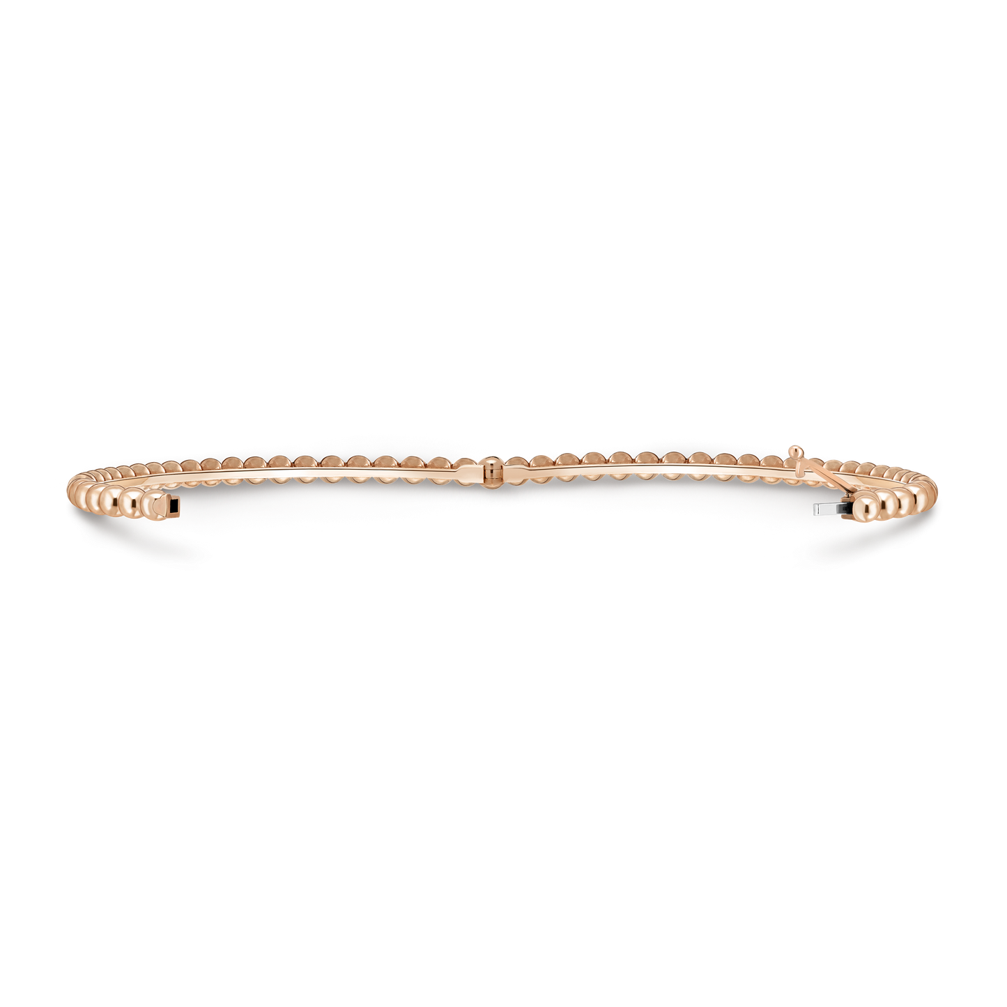 VAN CLEEF BEADED BRACELET WITH MEDIUM GOLD PATTERN ROSE GOLD