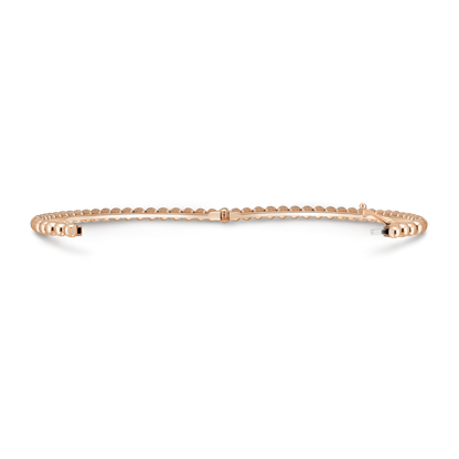 VAN CLEEF BEADED BRACELET WITH MEDIUM GOLD PATTERN ROSE GOLD