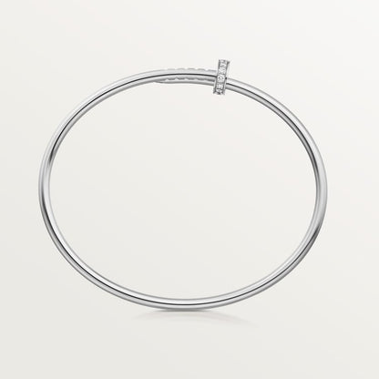 CARTIER JUSTE UN CLOU SMALL MODEL DIAMOND BRACELET IN WHITE GOLD