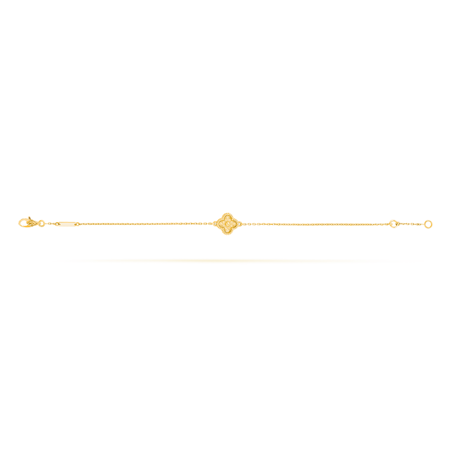 CURB CHAIN VAN CLEEF 1 CLOVER GOLD