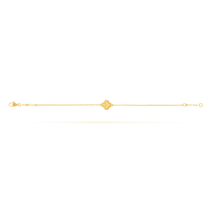 CURB CHAIN VAN CLEEF 1 CLOVER GOLD