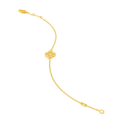 CURB CHAIN VAN CLEEF 1 CLOVER GOLD