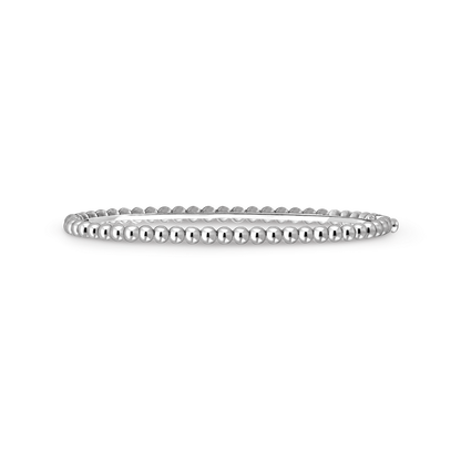 VAN CLEEF BEADED BRACELET WITH MEDIUM GOLD PEARL WHITE GOLD MODEL