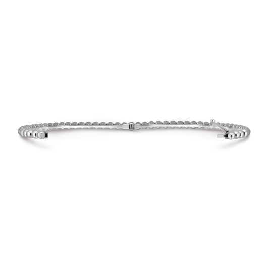 VAN CLEEF BEADED BRACELET WITH MEDIUM GOLD PEARL WHITE GOLD MODEL