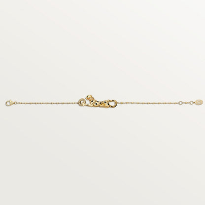 CARTIER PANTHER BRACELET ON DIAMOND-GOLD CHAIN