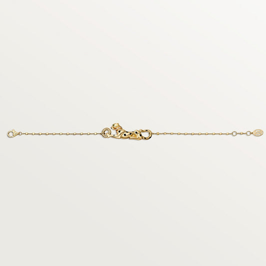 CARTIER PANTHER BRACELET ON DIAMOND-GOLD CHAIN