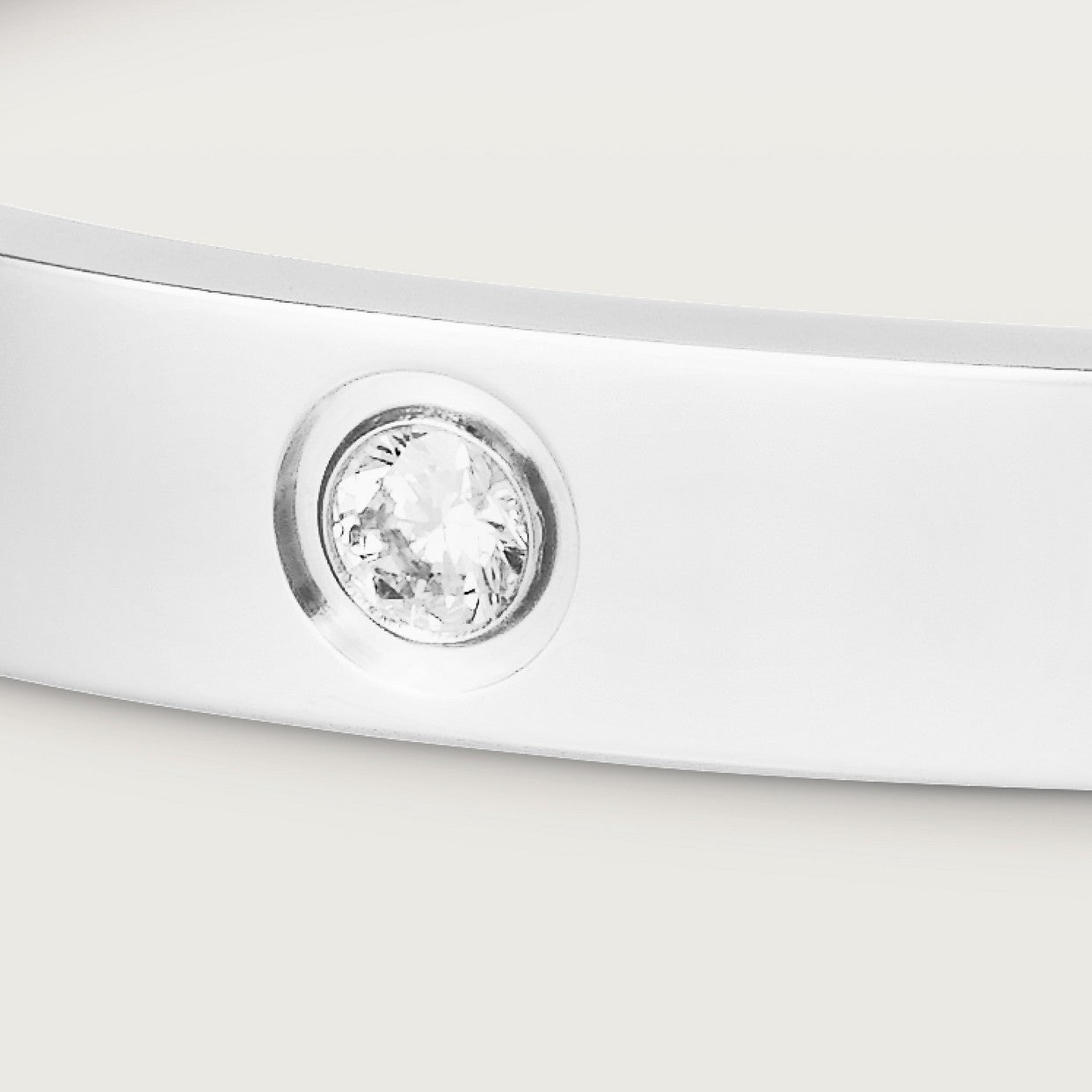 BRACELET CARTIER LOVE WHITE GOLD 4 DIAMONDS