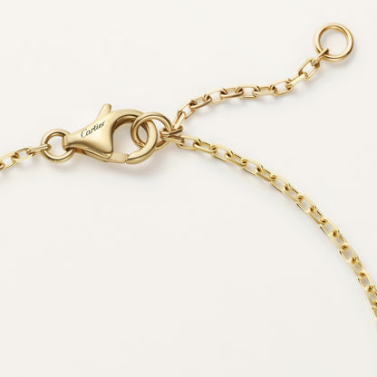CARTIER LOVE SEMI PAVÉ GOLD CURB CHAIN
