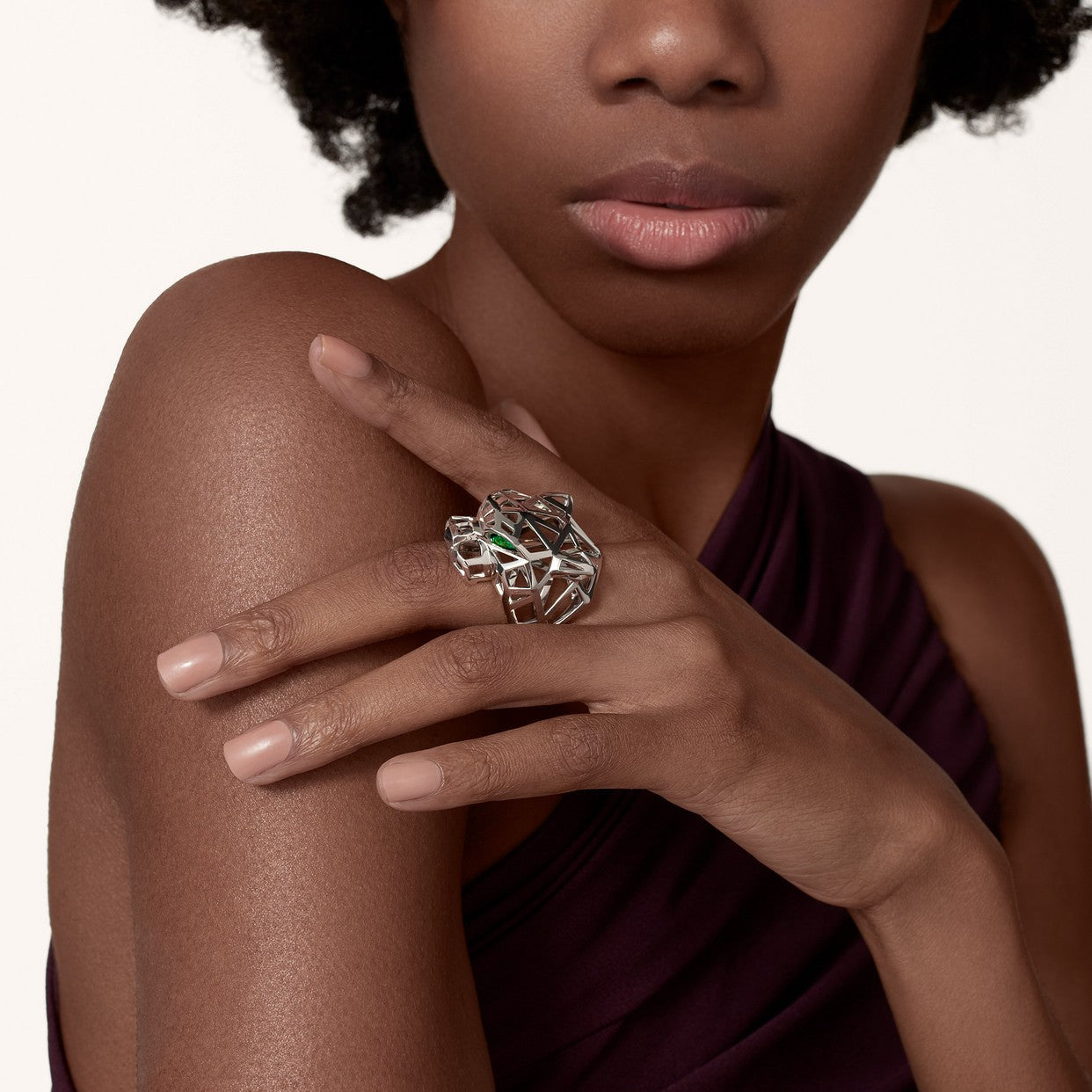 PANTHER DE CARTIER WHITE GOLD RING